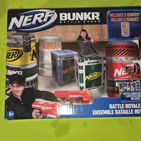 NERF BUNKR Officially Licensed Battle Royale Inflatable Bunker Battlezone + - Picture 4 of 5